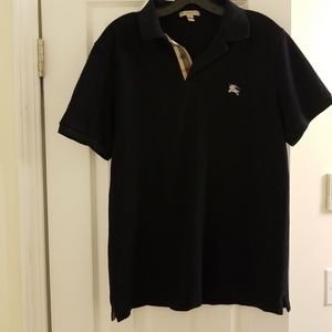 Navy blue Burberry polo